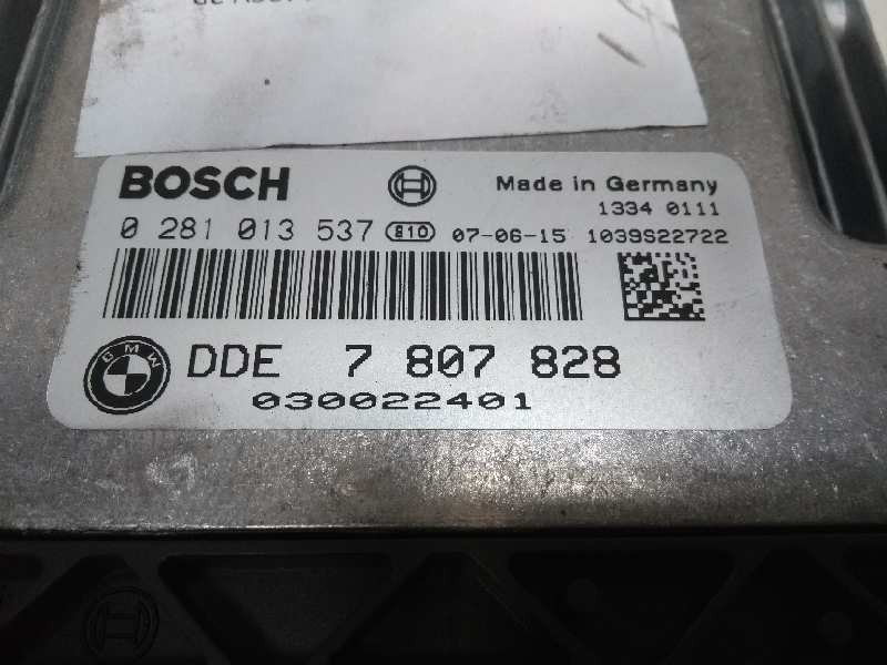 Recambio de centralita motor uce para bmw serie 1 berlina (e81/e87) 118d referencia OEM IAM 0281013537 DDE7807828 030022401