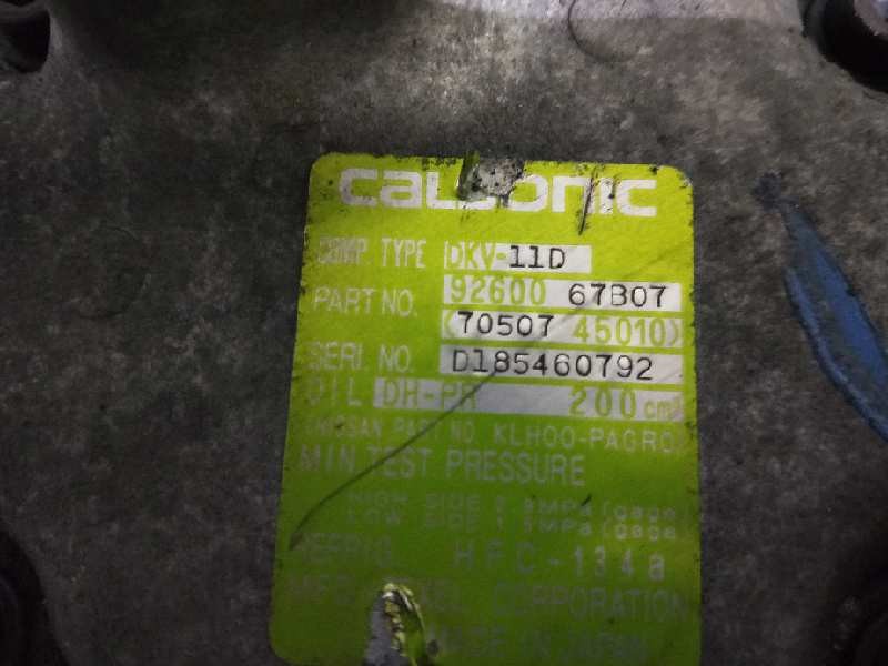 Recambio de compresor aire acondicionado para nissan micra (k11) 1.3 16v cat referencia OEM IAM 9260067B07 DKV11D 7050745010