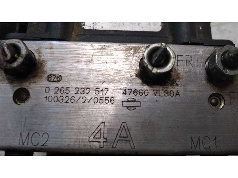 Recambio de abs para nissan pick-up (d22) 2.5 turbodiesel referencia OEM IAM 0265232517 47660VL30A  Recambio de abs para nissan pick-up (d22) 2.5 turbodiesel referencia OEM IAM 0265232517 47660VL30A
