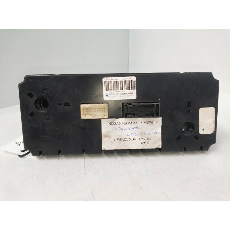Recambio de mando calefaccion / aire acondicionado para nissan navara pick-up (d40m) 2.5 dci diesel cat referencia OEM IAM 27500