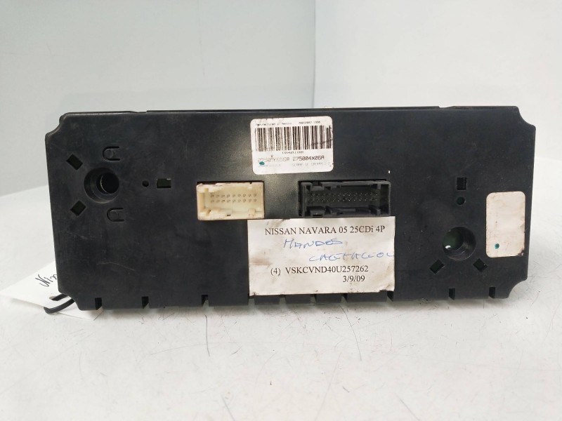 Recambio de mando calefaccion / aire acondicionado para nissan navara pick-up (d40m) 2.5 dci diesel cat referencia OEM IAM 27500