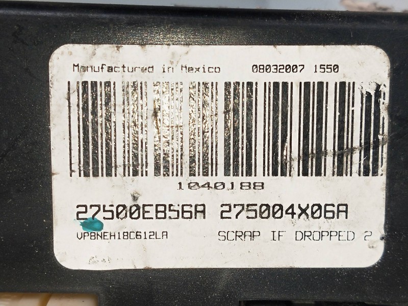 Recambio de mando calefaccion / aire acondicionado para nissan navara pick-up (d40m) 2.5 dci diesel cat referencia OEM IAM 27500