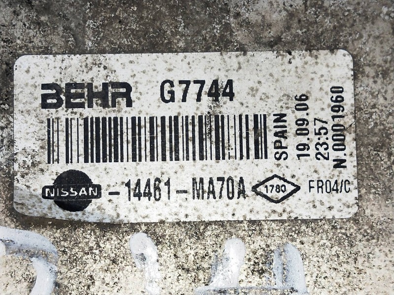 Recambio de intercooler para nissan atleon 3.0 d referencia OEM IAM 14461MA70A  