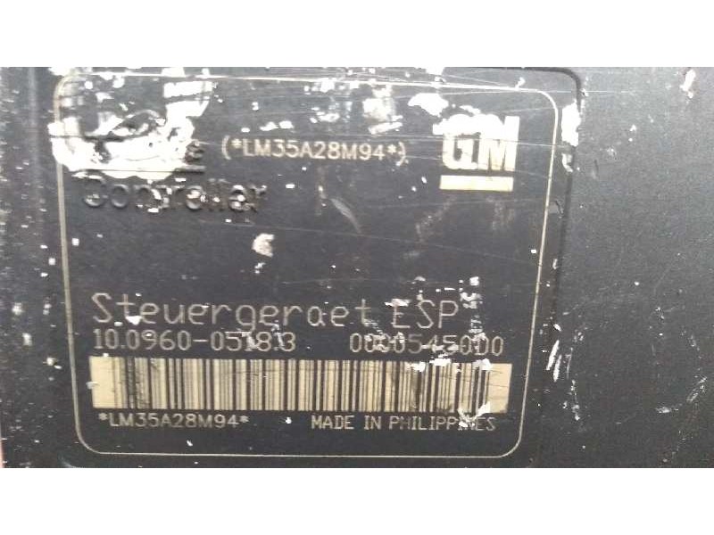 Recambio de abs para opel astra h berlina 1.9 cdti referencia OEM IAM 10096005183 10020601284 00005450D0 13157578