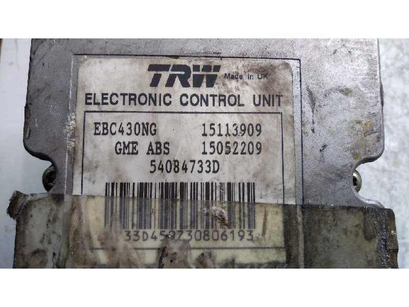 Recambio de abs para opel vectra c berlina 1.8 16v referencia OEM IAM 54084733D 15052209 15113909 12773671