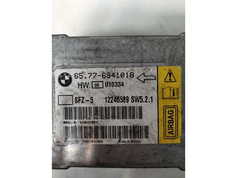 Recambio de centralita airbag para bmw serie 5 berlina (e60) 530d referencia OEM IAM 65776941018 06010334 12246589