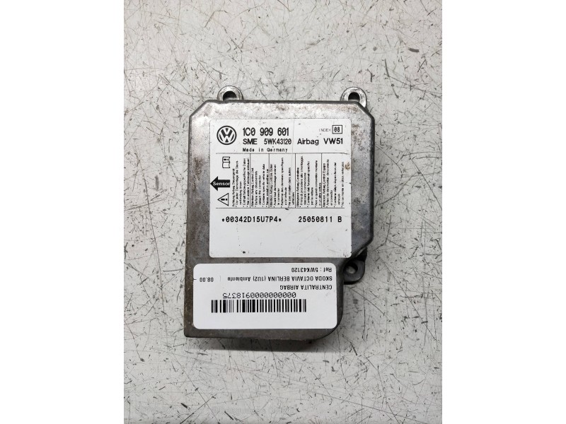Recambio de centralita airbag para skoda octavia berlina (1u2) ambiente referencia OEM IAM 5WK43120 1C0909601 25050811B