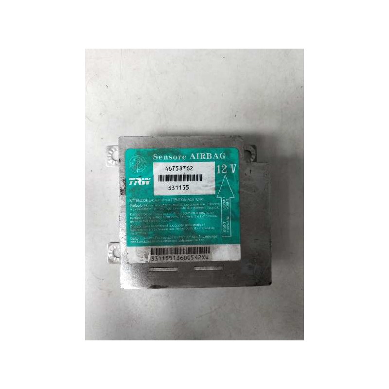 Recambio de centralita airbag para fiat punto berlina (188) 1.2 8v elx (i) referencia OEM IAM 46758762 331155 