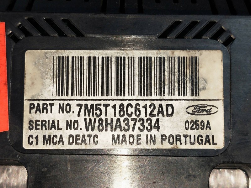 Recambio de mando calefaccion / aire acondicionado para ford focus berlina (cap) ambiente (d) referencia OEM IAM 7M5T18C612AD  