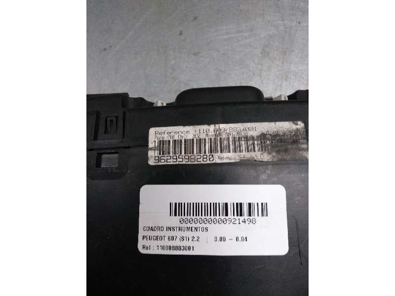 Recambio de cuadro instrumentos para peugeot 607 (s1) 2.2 referencia OEM IAM 110008883001 962959280 