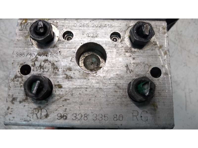 Recambio de abs para peugeot 406 berlina (s1/s2) referencia OEM IAM 0265202418 9632833580  Recambio de abs para peugeot 406 berlina (s1/s2) referencia OEM IAM 0265202418 9632833580