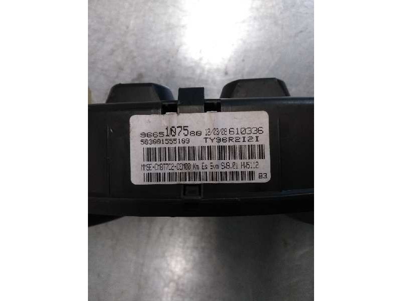 Recambio de cuadro instrumentos para peugeot 308 1.6 16v referencia OEM IAM 9665107580 503001555109 610336