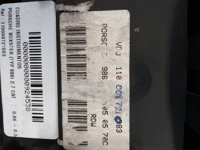 Recambio de cuadro instrumentos para porsche boxster (typ 986) 2.7 cat referencia OEM IAM 110008721083  