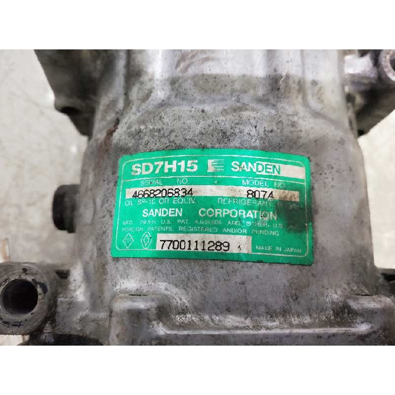 Recambio de compresor aire acondicionado para renault laguna (b56) 1.8 cat referencia OEM IAM SD7H158074 8074 7700111289 Recambio de compresor aire acondicionado para renault laguna (b56) 1.8 cat referencia OEM IAM SD7H158074 8074 7700111289