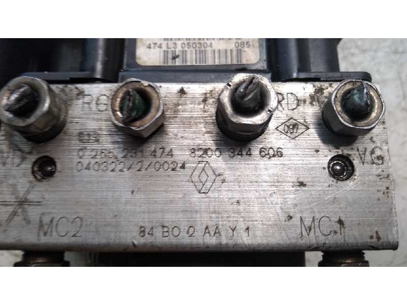Recambio de abs para renault megane ii berlina 5p 1.9 dci diesel referencia OEM IAM 0265231474 0265800387 8200344606 84B02AAY1 Recambio de abs para renault megane ii berlina 5p 1.9 dci diesel referencia OEM IAM 0265231474 0265800387 8200344606 84B02AAY1