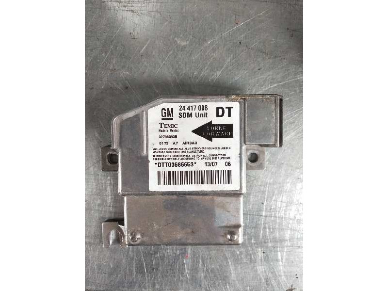 Recambio de centralita airbag para opel combo (corsa c) familiar referencia OEM IAM 327963935 24417008 