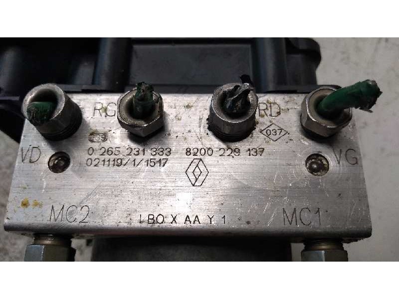 Recambio de abs para renault clio ii fase i (b/cbo) 1.4 16v tech-run referencia OEM IAM 0265231333 0265800316 8200229137 IB0XAAY Recambio de abs para renault clio ii fase i (b/cbo) 1.4 16v tech-run referencia OEM IAM 0265231333 0265800316 8200229137 IB0XAAY