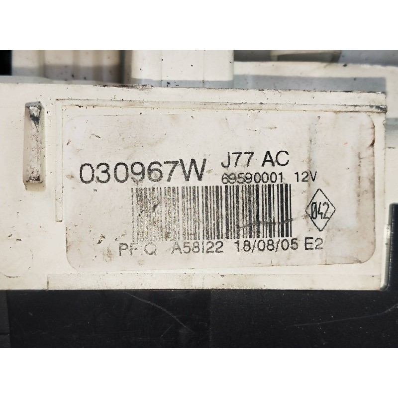Recambio de mando calefaccion / aire acondicionado para renault clio iii 1.5 dci diesel fap referencia OEM IAM 030967W 69590001 