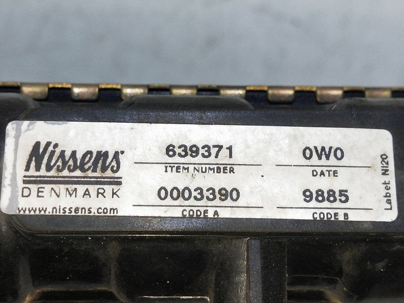 Recambio de radiador agua para renault kangoo (f/kc0) 1.2 referencia OEM IAM 639371  