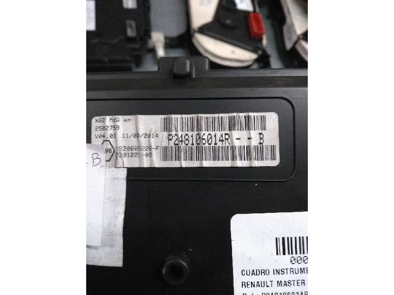 Recambio de cuadro instrumentos para renault master pritsche/fgst 2.3 dci diesel cat referencia OEM IAM P248106014R  