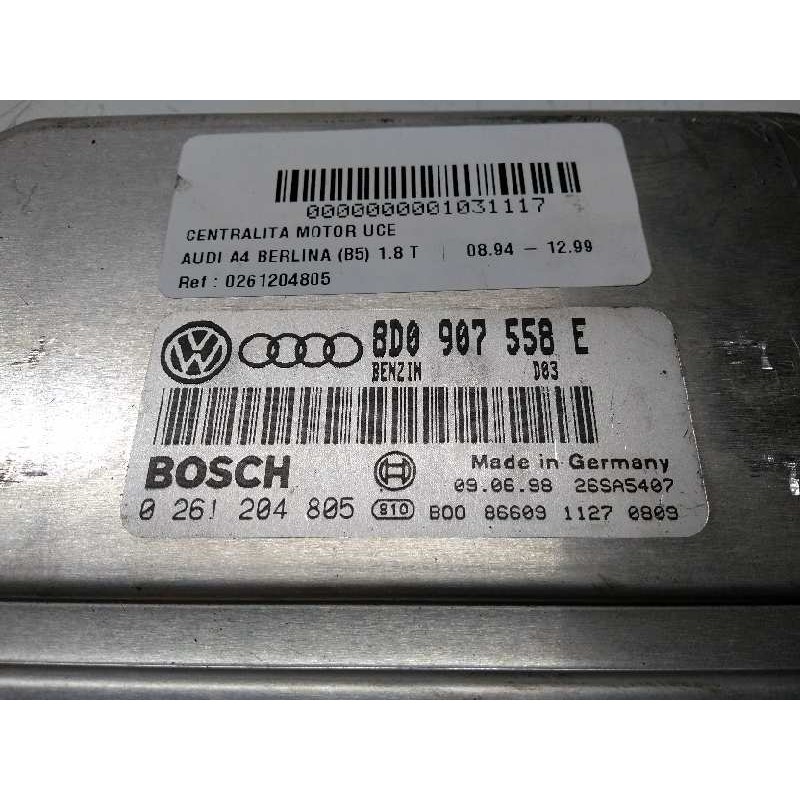 Recambio de centralita motor uce para audi a4 berlina (b5) 1.8 t referencia OEM IAM 0261204805 8D0907558E D03