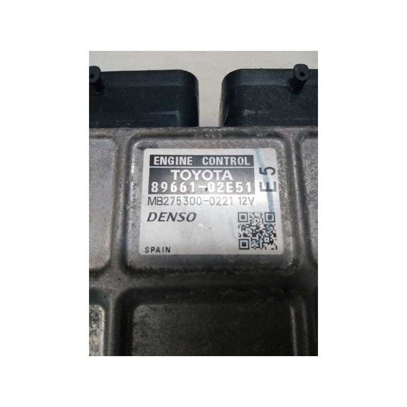 Recambio de centralita motor uce para toyota auris 1.6 16v cat referencia OEM IAM 8966102E51 MB2753000221 E5