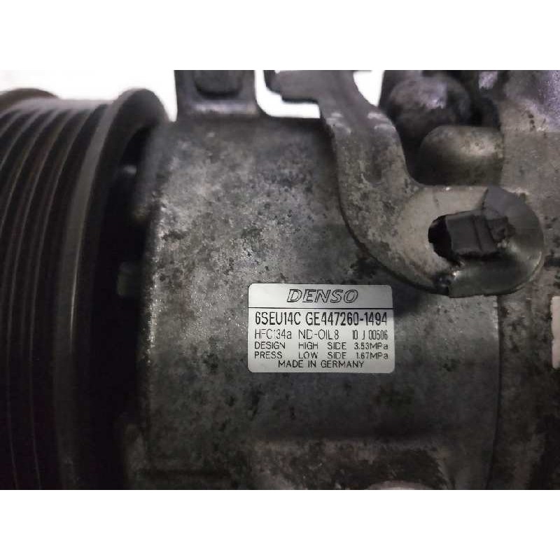 Recambio de compresor aire acondicionado para toyota auris 1.6 16v cat referencia OEM IAM 4472601494 6SEU14C 