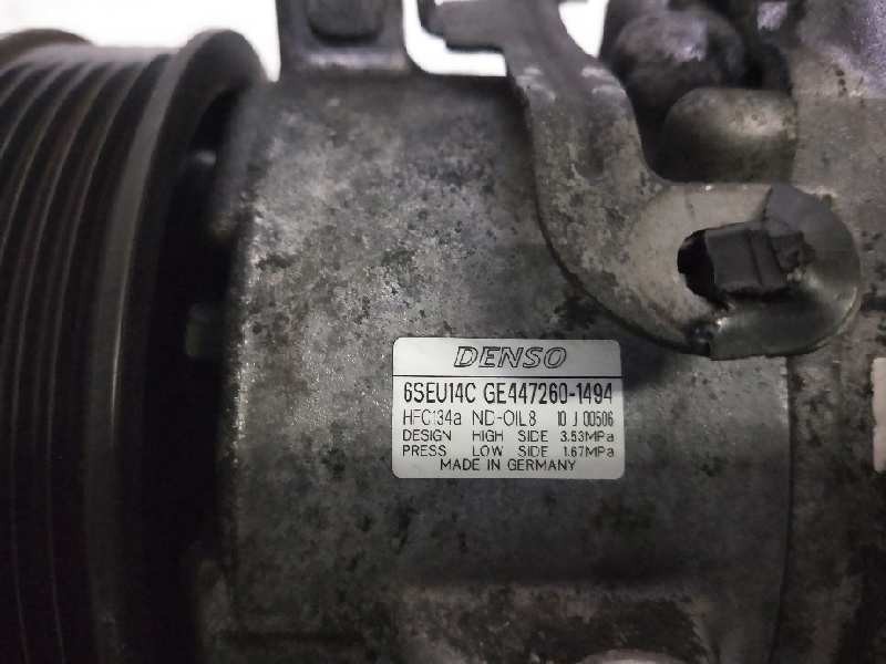 Recambio de compresor aire acondicionado para toyota auris 1.6 16v cat referencia OEM IAM 4472601494 6SEU14C 