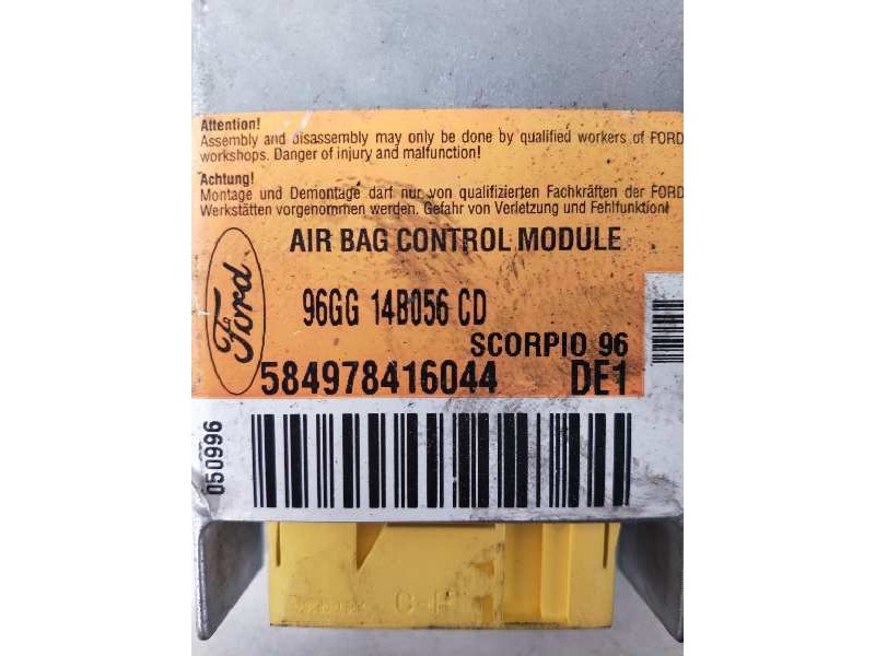 Recambio de centralita airbag para ford scorpio berl./turnier 2.3 16v dohc cat referencia OEM IAM 96GG14B056CD 584978416044 DE1 