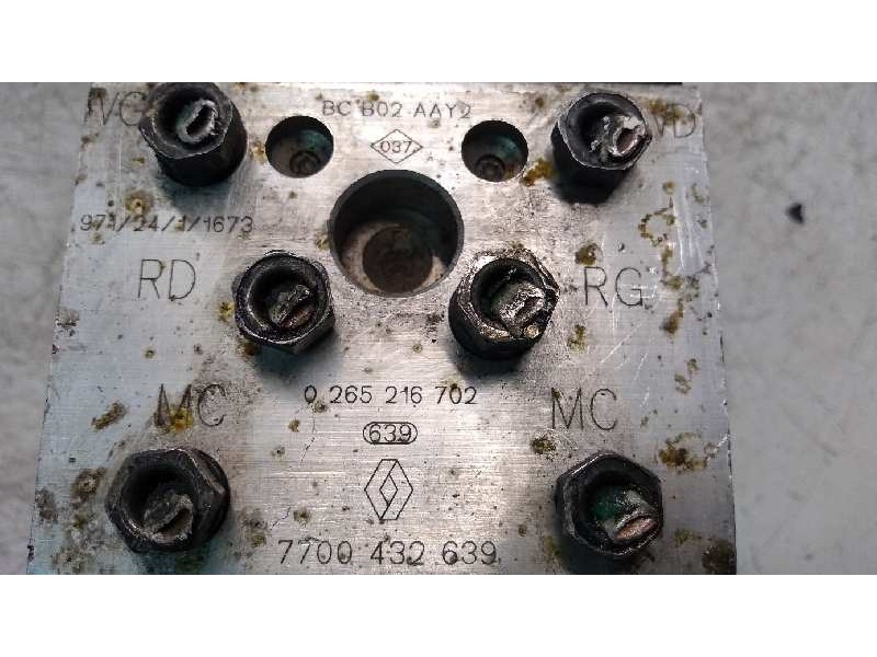 Recambio de abs para renault megane i fase 2 berlina (ba0) 1.9 diesel referencia OEM IAM 0265216702 0273004418 7700432639 BCB03A