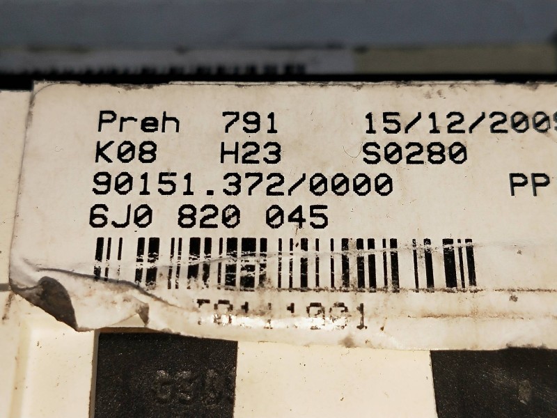 Recambio de mando calefaccion / aire acondicionado para seat ibiza (6j5) referencia OEM IAM 6J0820045 T0111001 