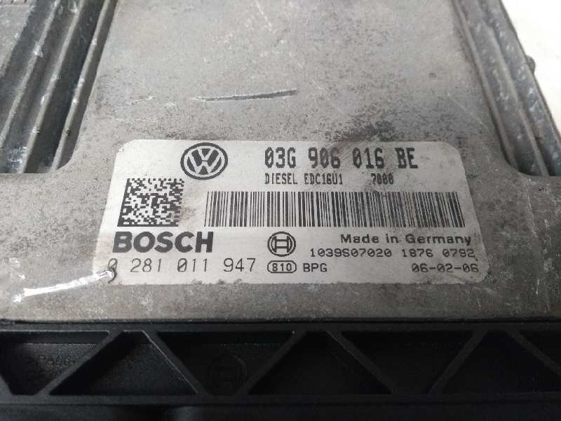 Recambio de centralita motor uce para skoda octavia berlina (1z3) elegance referencia OEM IAM 0281011947 03G906016BE EDC16U1