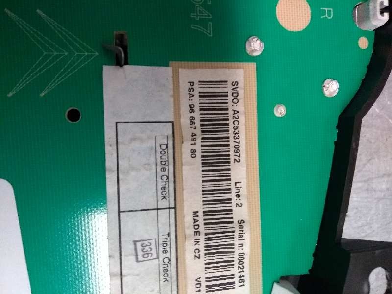 Recambio de cuadro instrumentos para peugeot 207 1.6 hdi referencia OEM IAM 9666749180  