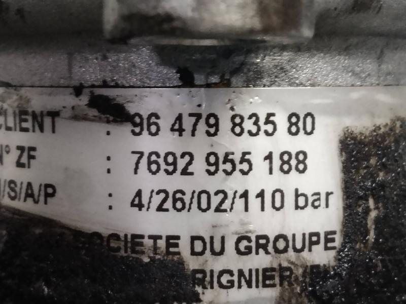 Recambio de bomba direccion para peugeot 807 sr pack referencia OEM IAM 9647983580 7692955188 