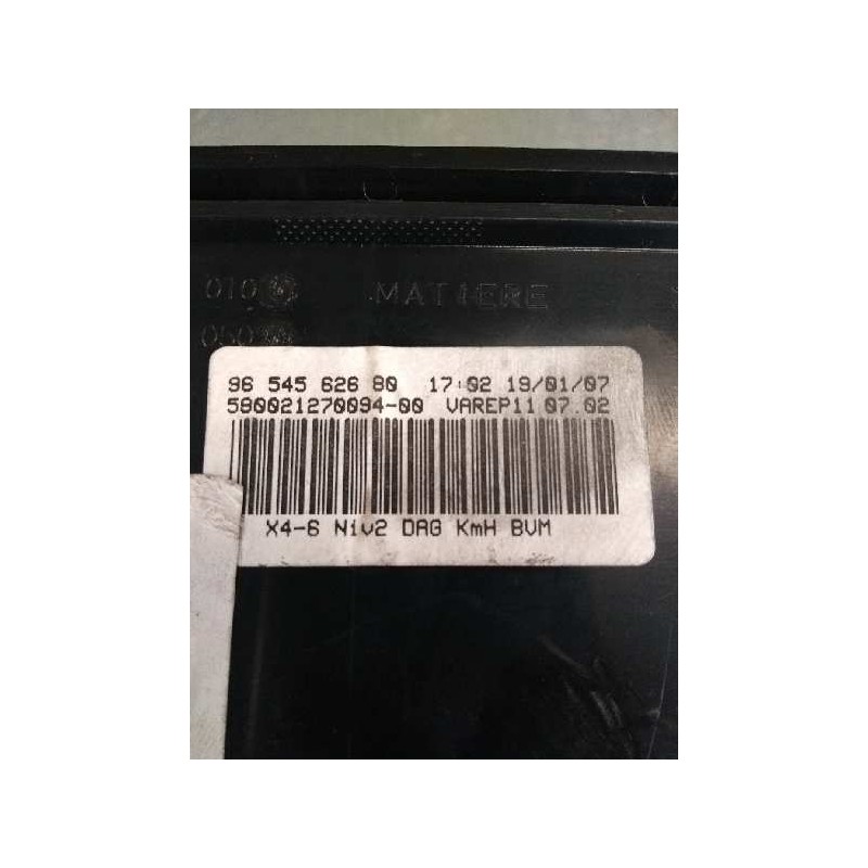 Recambio de cuadro instrumentos para citroen c5 berlina 1.8 16v x referencia OEM IAM 6105JH 58002127009400 X46NIV2DAGBVM