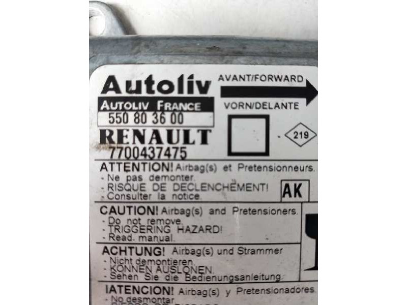 Recambio de centralita airbag para renault megane i fase 2 classic (la..) 1.9 dti century referencia OEM IAM 550803600 770043747