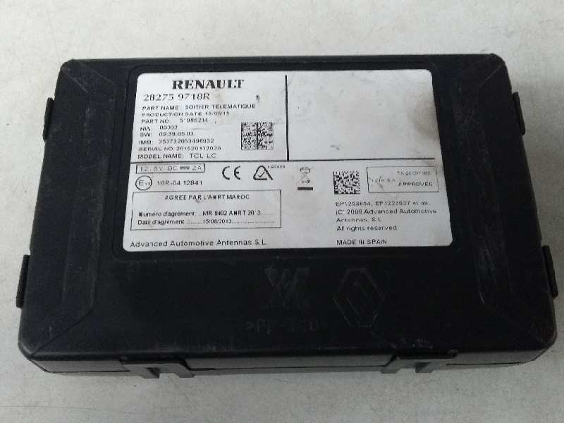 Recambio de modulo electronico para renault clio iv renault sport referencia OEM IAM 282759718R  