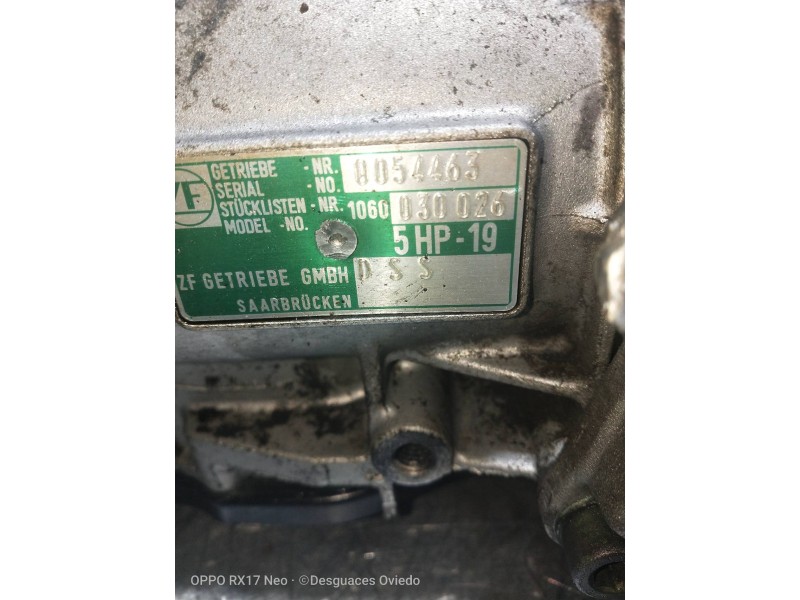 Recambio de caja cambios para audi a4 avant (b5) 2.8 referencia OEM IAM DSS 030026 5HP19 1060030026 0054463