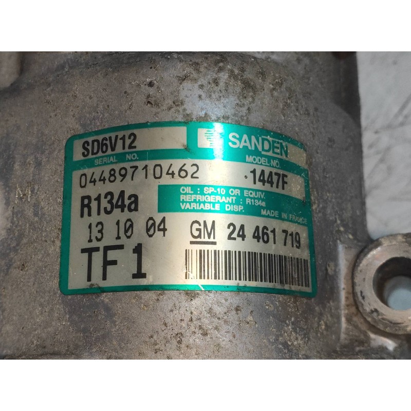 Recambio de compresor aire acondicionado para opel tigra twin top 1.4 16v referencia OEM IAM SD6V121447F 24461719 
