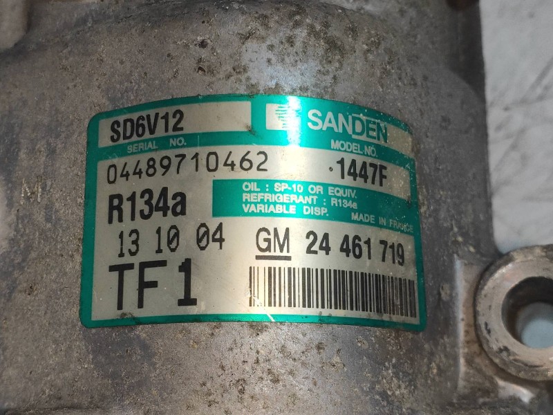 Recambio de compresor aire acondicionado para opel tigra twin top 1.4 16v referencia OEM IAM SD6V121447F 24461719 