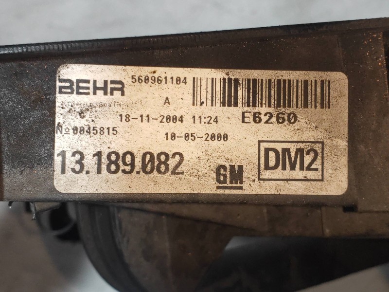 Recambio de electroventilador para opel tigra twin top 1.4 16v referencia OEM IAM 13189082 560961104 