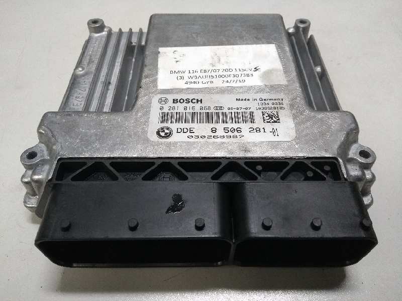 Recambio de centralita motor uce para bmw serie 1 berlina (e81/e87) 116d referencia OEM IAM 0281016068 DDE8506281 