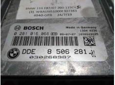 Recambio de centralita motor uce para bmw serie 1 berlina (e81/e87) 116d referencia OEM IAM 0281016068 DDE8506281  2