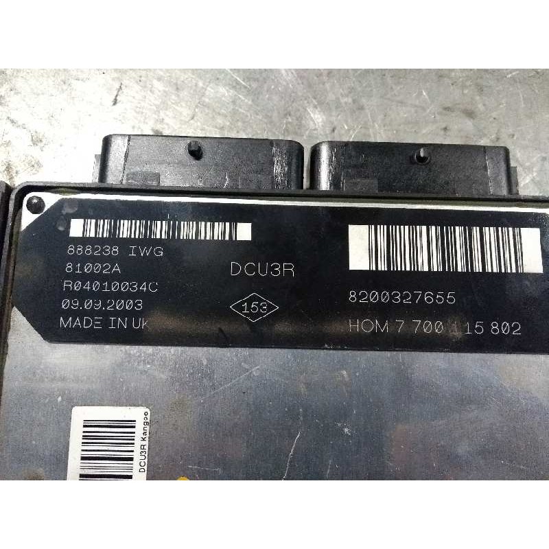 Recambio de centralita motor uce para renault kangoo (f/kc0) rt klima referencia OEM IAM R04010034C 8200327655 HOM7700115802 810