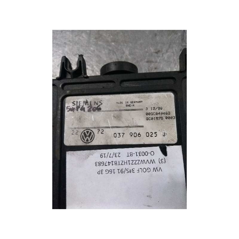 Recambio de centralita motor uce para volkswagen golf iii berlina (1h1) match referencia OEM IAM 5WP4206 037906025J 