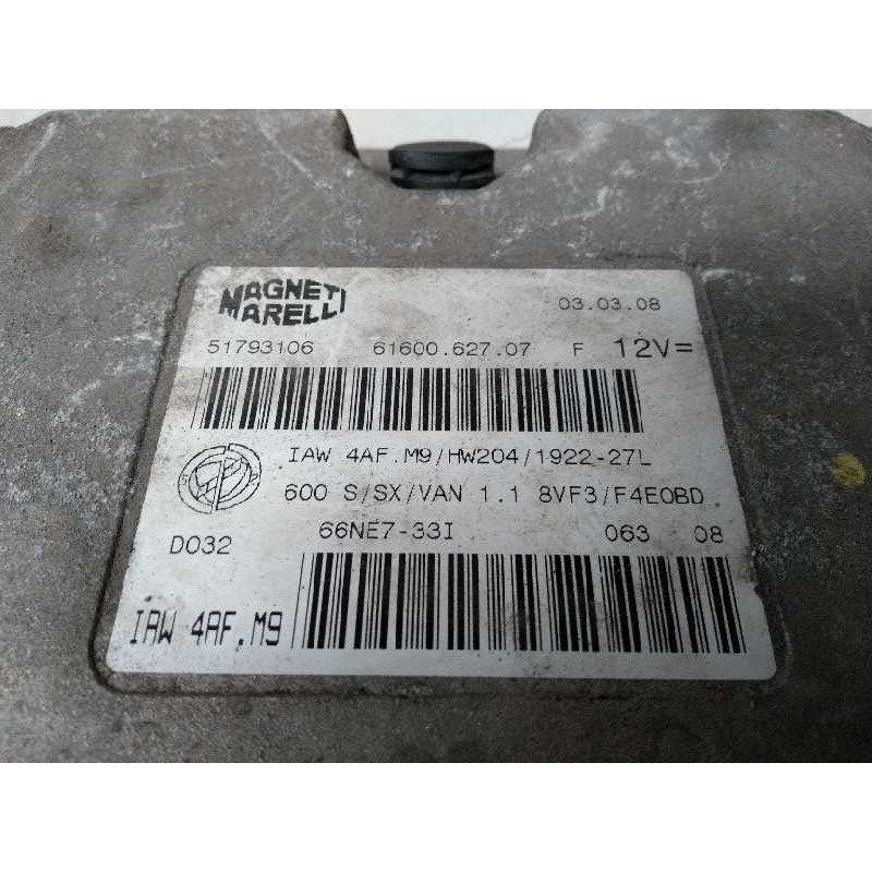 Recambio de centralita motor uce para fiat seicento (187) vintage referencia OEM IAM IAW4AFM9 51793106 6160062707