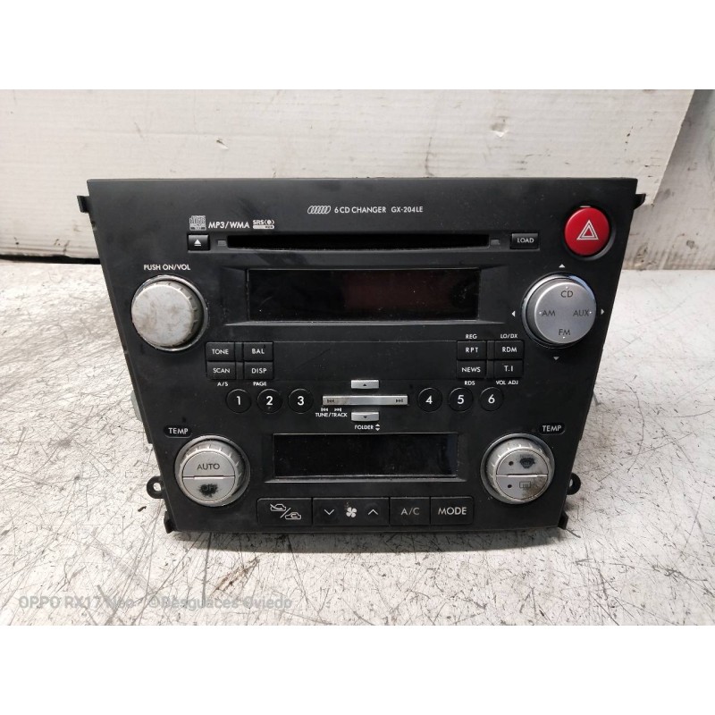 Recambio de sistema audio / radio cd para subaru legacy familiar/outback b13 (bp) 2.0 diesel cat referencia OEM IAM Y37132272  