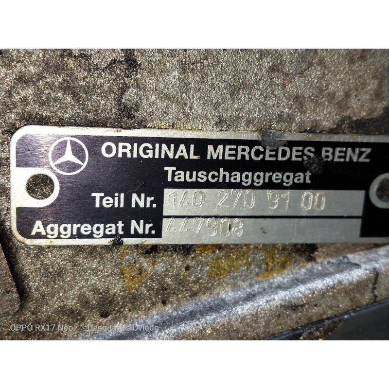 Recambio de caja cambios para mercedes clase s (w140) berlina s 300 d (140.135) referencia OEM IAM 1402709100 447908 
