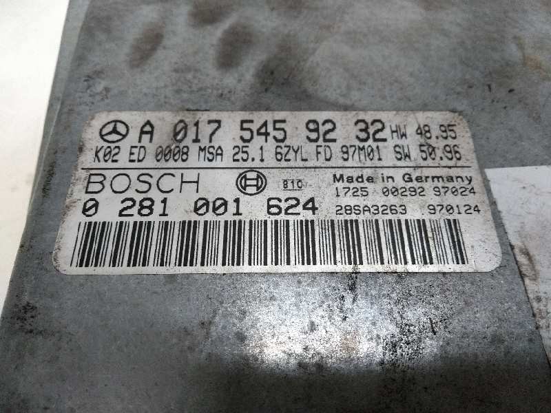 Recambio de centralita motor uce para mercedes clase s (w140) berlina s 300 d (140.135) referencia OEM IAM 0281001624 A017545923