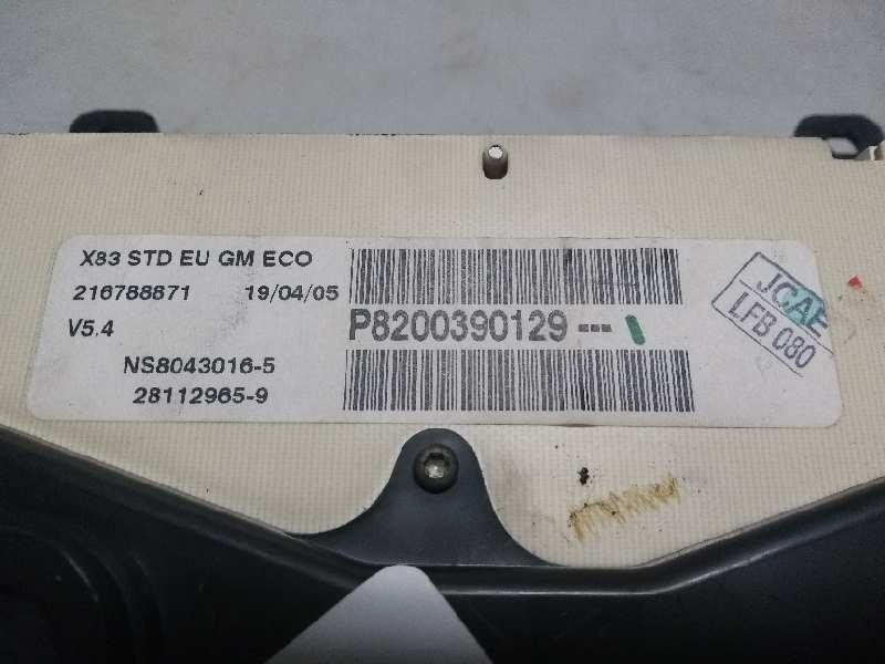 Recambio de cuadro instrumentos para opel vivaro combi 2.7t corto referencia OEM IAM P8200390129 216788871 